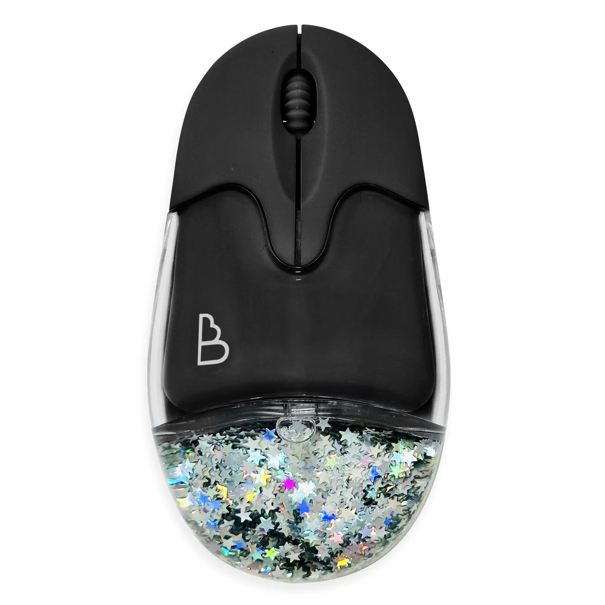 BB Liquid Glitter Wireless Mouse Black