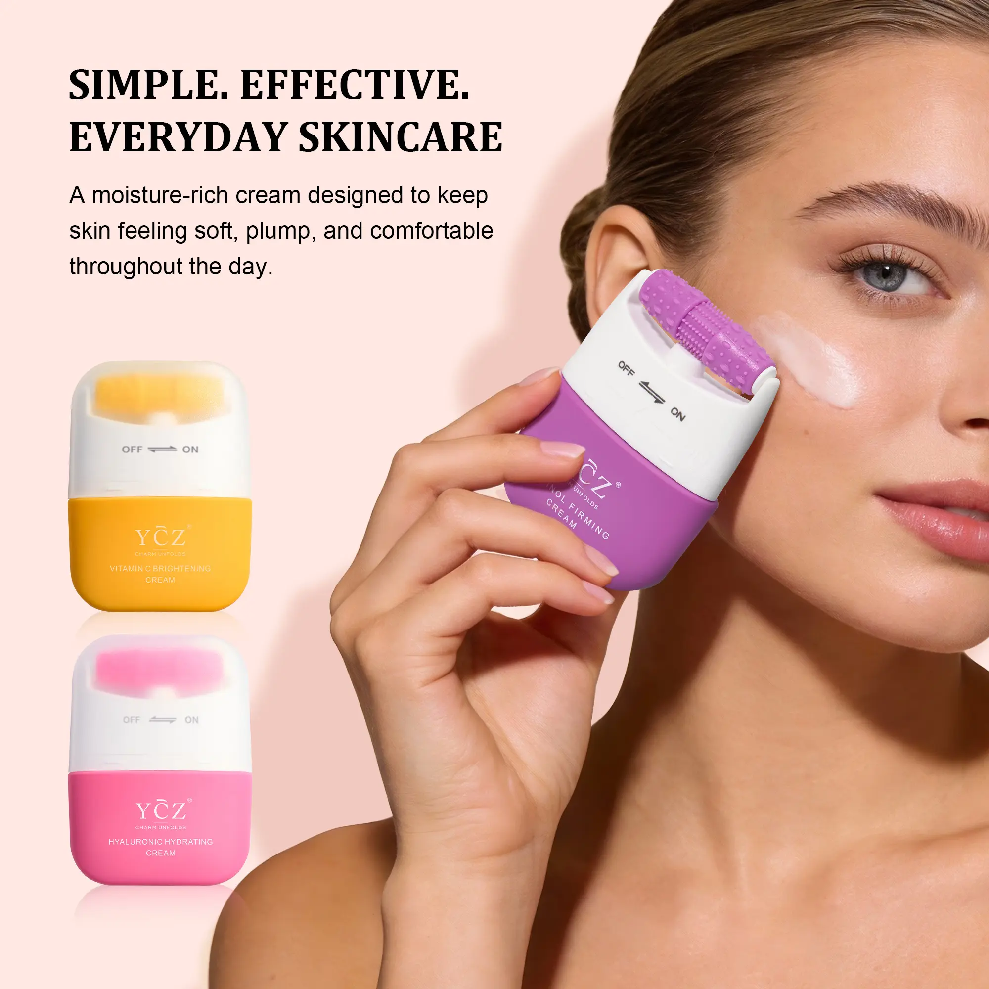 フェイスクリーム y YCZ Essential Facial Care Trio – Retinol, Hyaluronic Acid