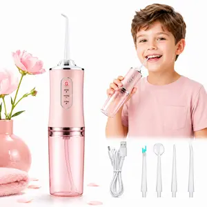 Cordless Water Flosser for Gum Health and Deep Cleansing, Portable Oral Irrigator with 3 Modes, 220ML Tank, IPX7 Waterproof for Home and Travel