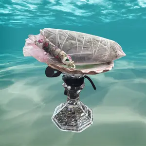 Seashell Incense Holder with Sage and Palo Santo Bundle - for Meditation & Relaxation - Natural Elements for Tranquility