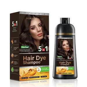Hair Dye Shampoo,Argan Herbal Hair Color Shampoo Covers Gray Hair for Women and Men