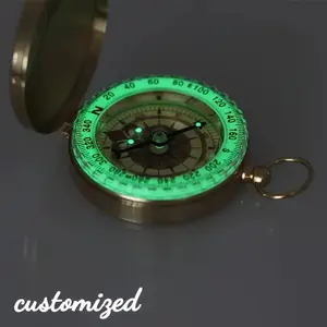 1pc Customizable Vintage Pocket Compass Pure Copper Nautical Compass with Personalized Engraving Options Ideal for Camping Hiking Directional Sports Retro Design Perfect Gift for Outdoor Enthusiasts