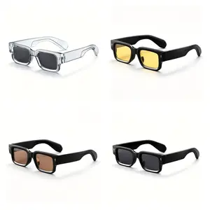 2026 Retro Thick Square Sunglasses Unisex – Chunky Bold Frame Y2K Shades UV400 Men Women Streetwear