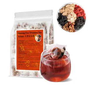 30Bags Goji Maca Ginseng Herbal Tea, Eight Treasures Blend, Organic Daily Vitality TeaTea for Men & Women