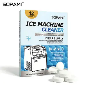 SOPAMI Ice Maker Cleaning Tablets | Quick Dissolve, Remove Odor & Scale for Ice Machines