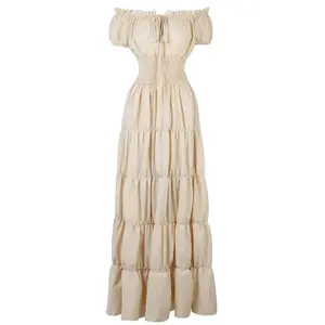 Renaissance Costume Women Medieval Dress Witch Dress Peasant Tops Irish Under Dress Victorian Dress