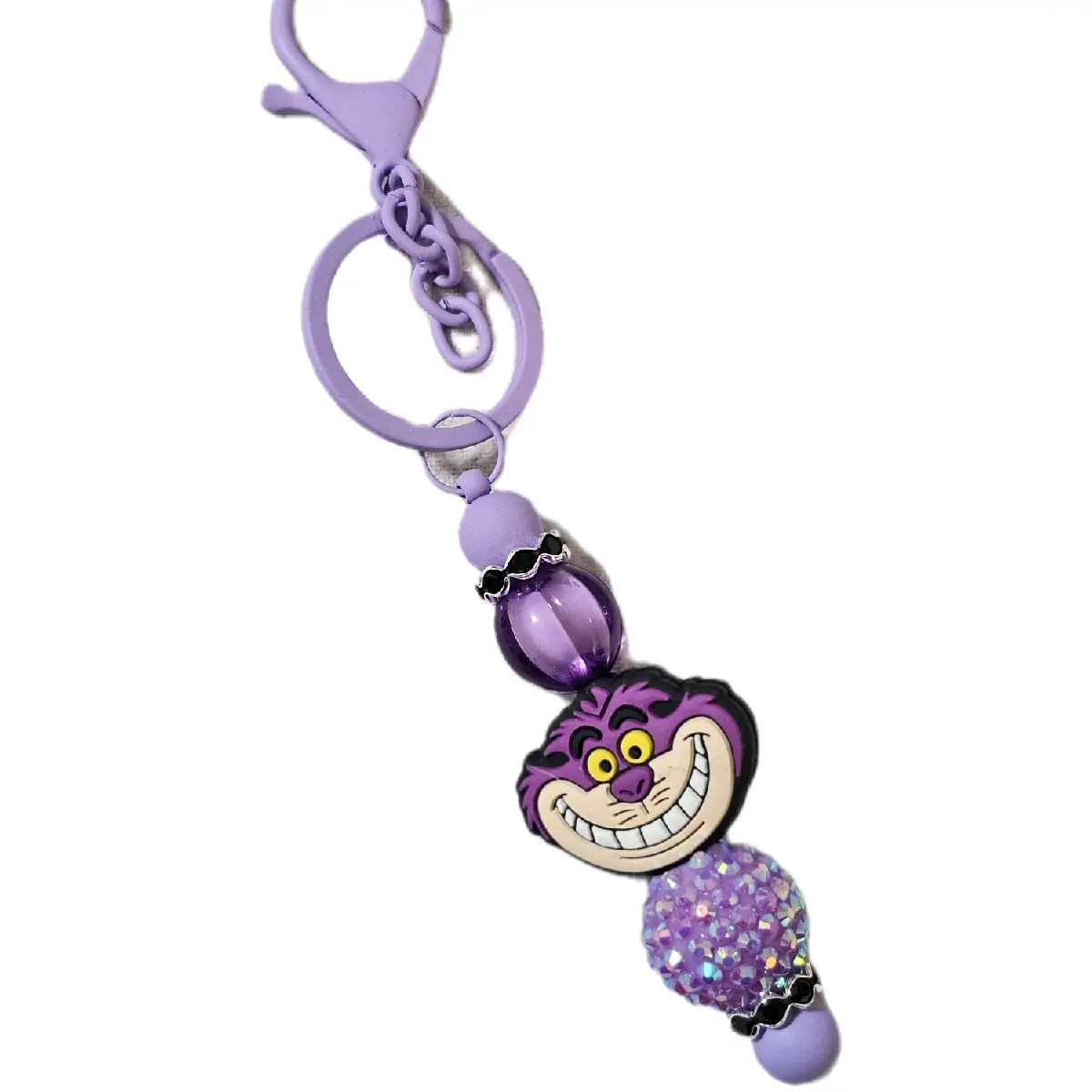 Cheshire Cat Beadable Keychain