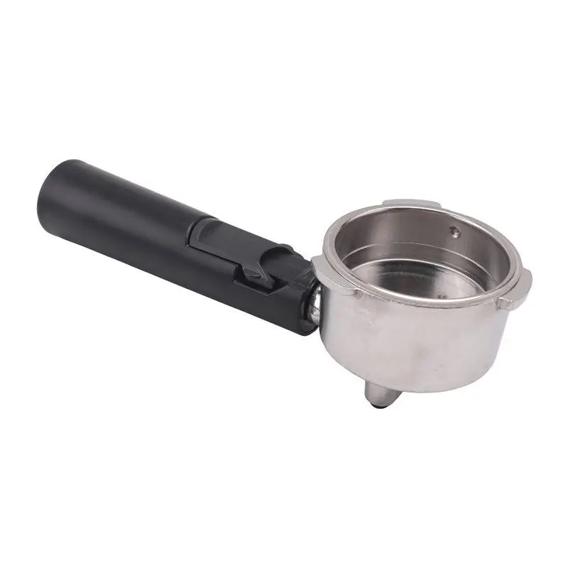 Aluminium 51mm Bottomless Reusable Coffee Filter Portafilter, Stainless Steel Espresso Machine Part, Compatible with 60mm Homix Holder, 15-20 Bar Compatible