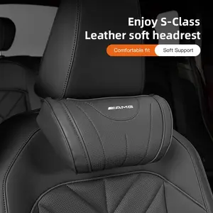 Car Seat Headrest Auto Neck Pillow For Mercedes Benz AMG GLE GLS CLA CLE GLC CLS GLA W223 W213 W206 W464 W247 W167 W166 W222 W205 W204 W177 W246 W212 W221 W463