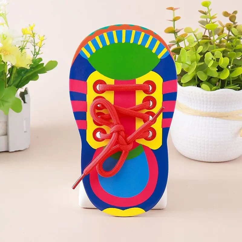 DIY Shoelace Toys, Creative Lacing Threading Learning Toys, Early Learning Playtime Toy, Crafting Kit Gift