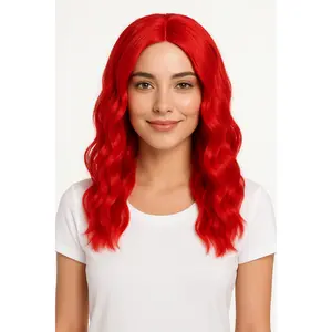 Vibrant Red Body Wave Wig