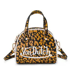 Von Dutch Orange Cheetah Bowling Bag Von Dutch Orange Cheetah Bowling Bag