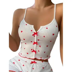 Heart Print Cami Top