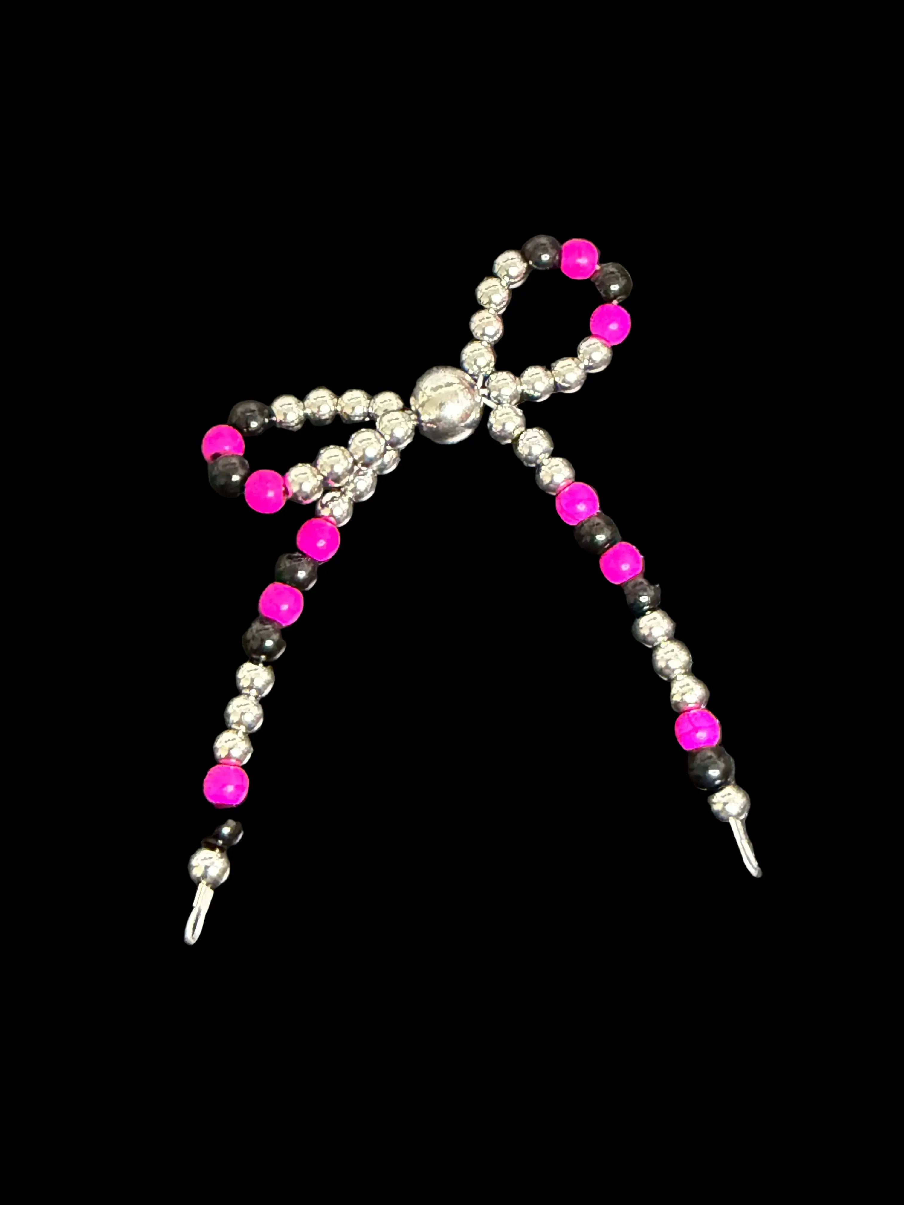 Pink Howlite & Black Onyx