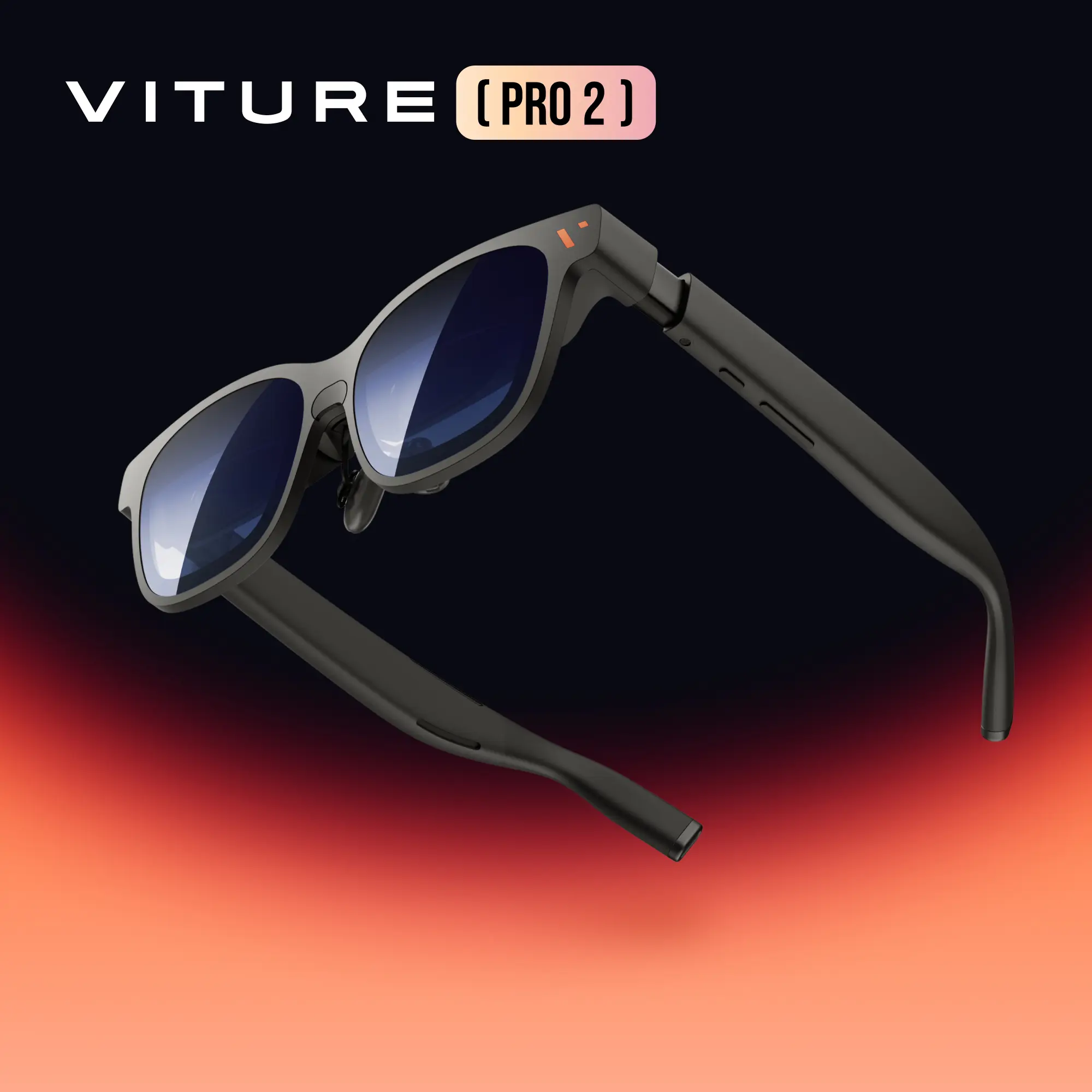 VITURE Pro 2 XR Glasses,AR Glasses: UltraClarity 3.0 — Sharpest. Brightest. Lightest. 146" 50° FOV, 1600 nits Sony Micro-OLED, 63g, Built-in Diopter 0 to -5.00D, SGS Eye Care Certified, for iPhone, Android, Mac, PC, Steam Deck tiktokshopbacktoschool