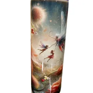 Fairy World 20oz Tumbler with Fairy Artwork and Decorative Design - Drinkware, Bottle