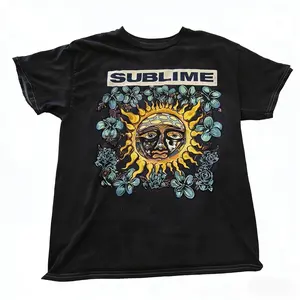 Sublime Sun Flower Vintage Band Tee Unisex Fashionable and Versatile