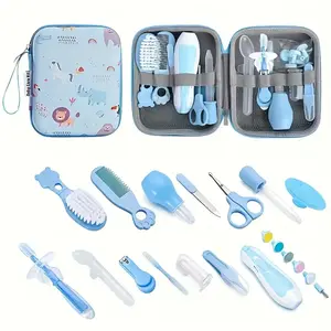 20-Piece Unisex Daily Care Kit, Includes Portable Storage Box, Ear Spoon, Nail Clipper, Comb, Brush, Travel-Friendly Medical Supplies, Baby Care Set, Nail Clippers