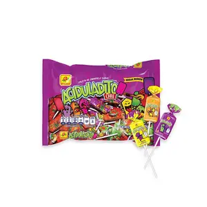 Acidulatido With Chile Lollipop Paleta, 50 Pcs, by De La Rosa Sweet, Spicy and Sour Chewy Pop Mexican Candy Dulces Mexicanos Sugar Snack