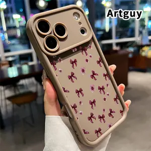 Soft Case Compatible with  iPhone 17 Pro Max 16 Plus 15 14 13 12 11 XR Air E Bow and flower dream Pattern Camera Lens Protective Durable Cover Gift for Boy