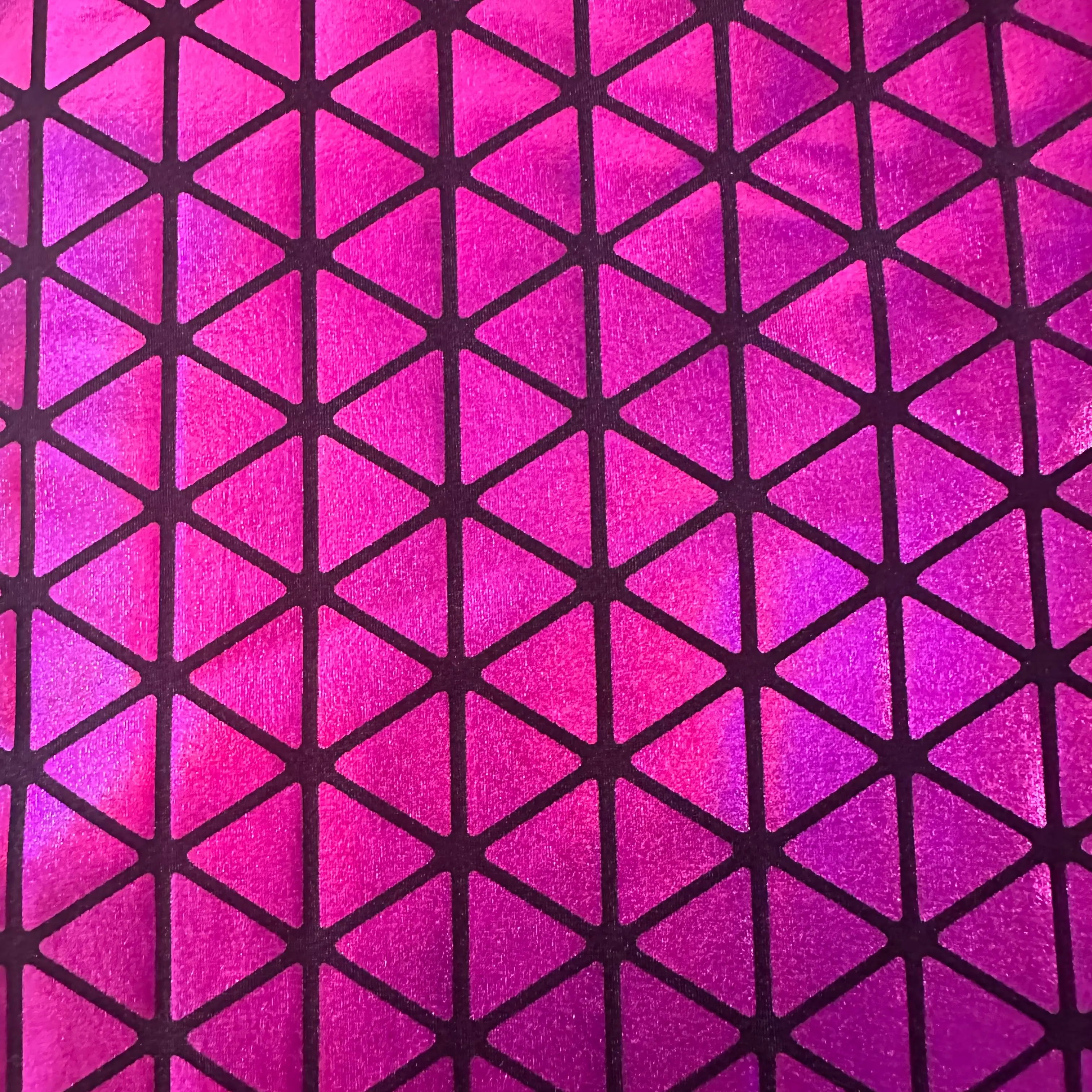 Stretch Tricot Fabric with Holographic Honeycomb Pattern, 4-Way Stretch Nylon-Spandex for Dancewear and Costume Ideas, Fabric by the yd, Fashionable Geometric Pattern, All-Over Hologram, Per Yard