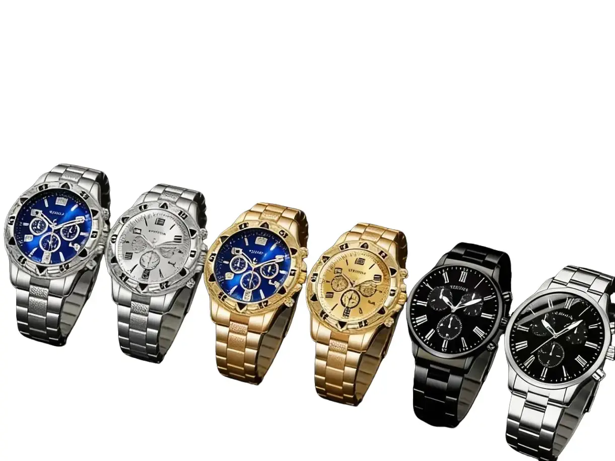 Watch Collection - Stainless Steel & Gold Tone - Multiple Colors - Analog Display - Timepiece for Men & Women