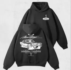 Ford Mustang Hoodie, Vintage 1964 Muscle Car Graphic Pullover, Shelby Cobra Sweatshirt for Men and Women, Car Enthusiast Fleece Hoodie, Gift for Him, Retro Streetwear Style