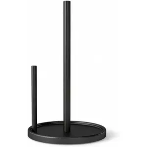 Paper Towel Holder Countertop, Black Kitchen Paper Towels Holder, Paper Roll Holder with Weighted Base