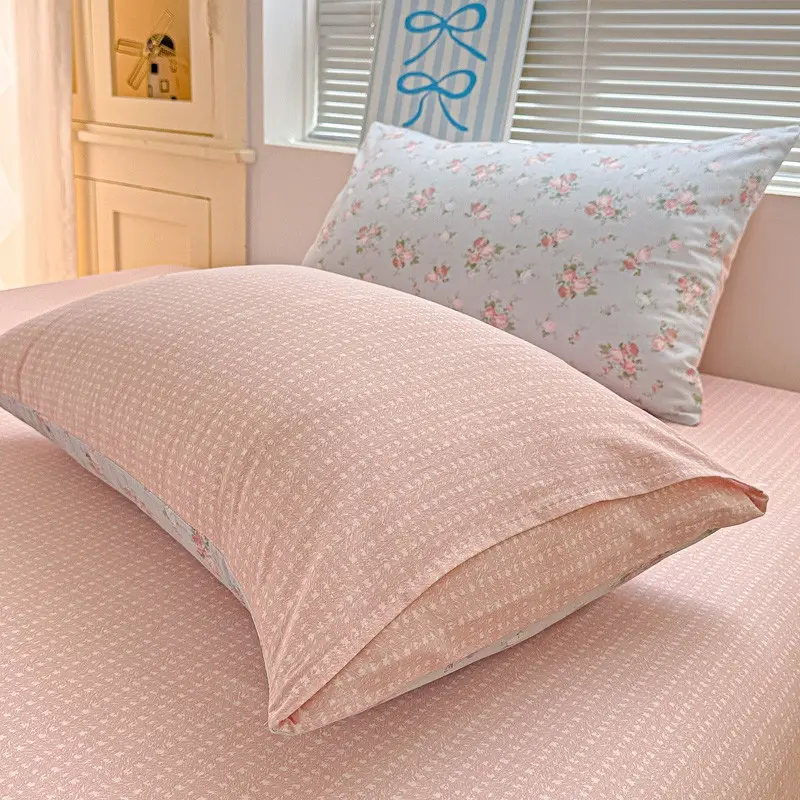 Fresh Small Floral Pillowcase, Cartoon Pillowcase, Single Pack & Twin Pack, High Gram Weight, Soft Comfortable, Home Essentials Fresh Small Floral Pillowcase, Cartoon Pillowcase, Single Pack & Twin Pack, High Gram Weight, Soft Comfortable, Home Essentials