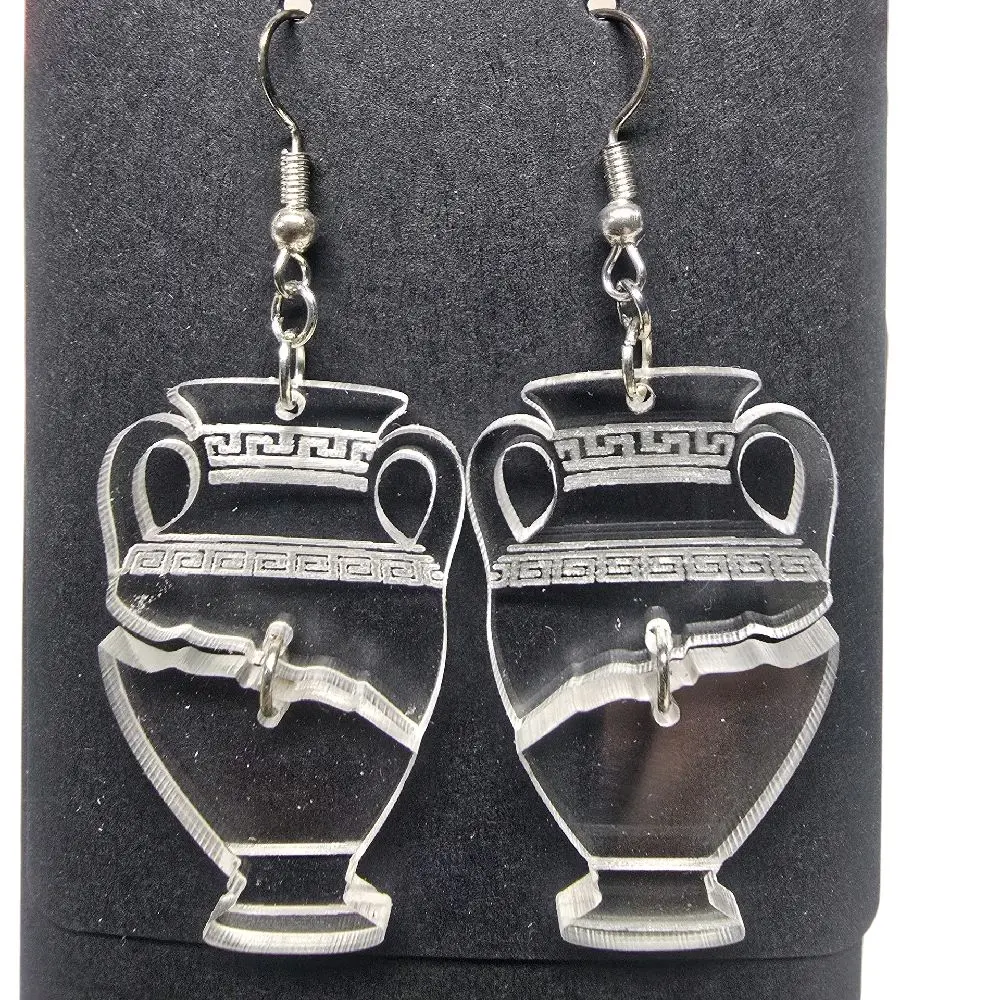 243) Broken Egyptian Vase Earrings