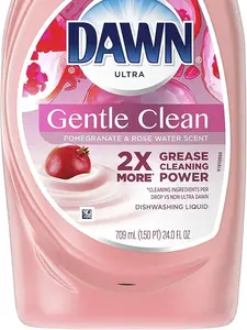 Dawn Gentle Clean EZ-Squeeze Dishwashing Liquid Dish Soap, Pomegranate and Rose Water Scent 24.3 fl oz Cleaning Hand Household Scented Perfume