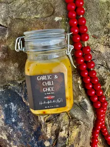 Garlic & Chili Ghee - 8 oz. | Authentic, Handmade Ghee, Clarified Butter