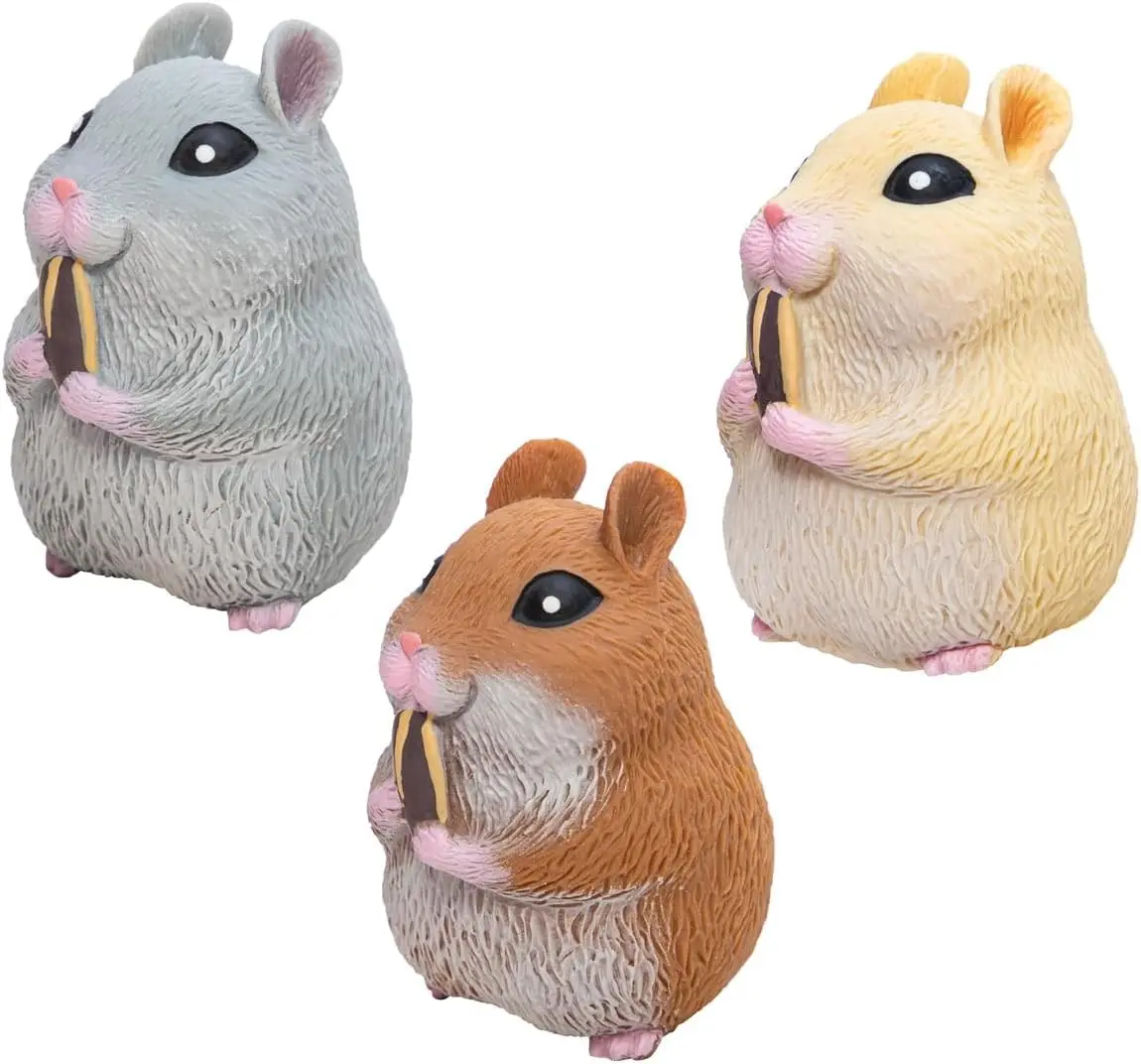 Schylling Chonky Cheeks Hamster Squishy Toy – Cute Soft Squeeze Stress ...