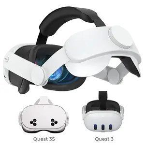 Compatible with Meta Quest 3/Quest 3S adjustable headband, Oculus Quest 3/Quest 3S adjustable comfort headband, Meta Quest 3/Quest 3S enhanced support and lightweight design VR accessories, replacing the elite band