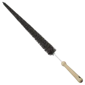 Konex 28-Inch Soft Goat Hair Vent Cleaner for Home Dryer Lint Brush Maintenance Tool Made in Belgium