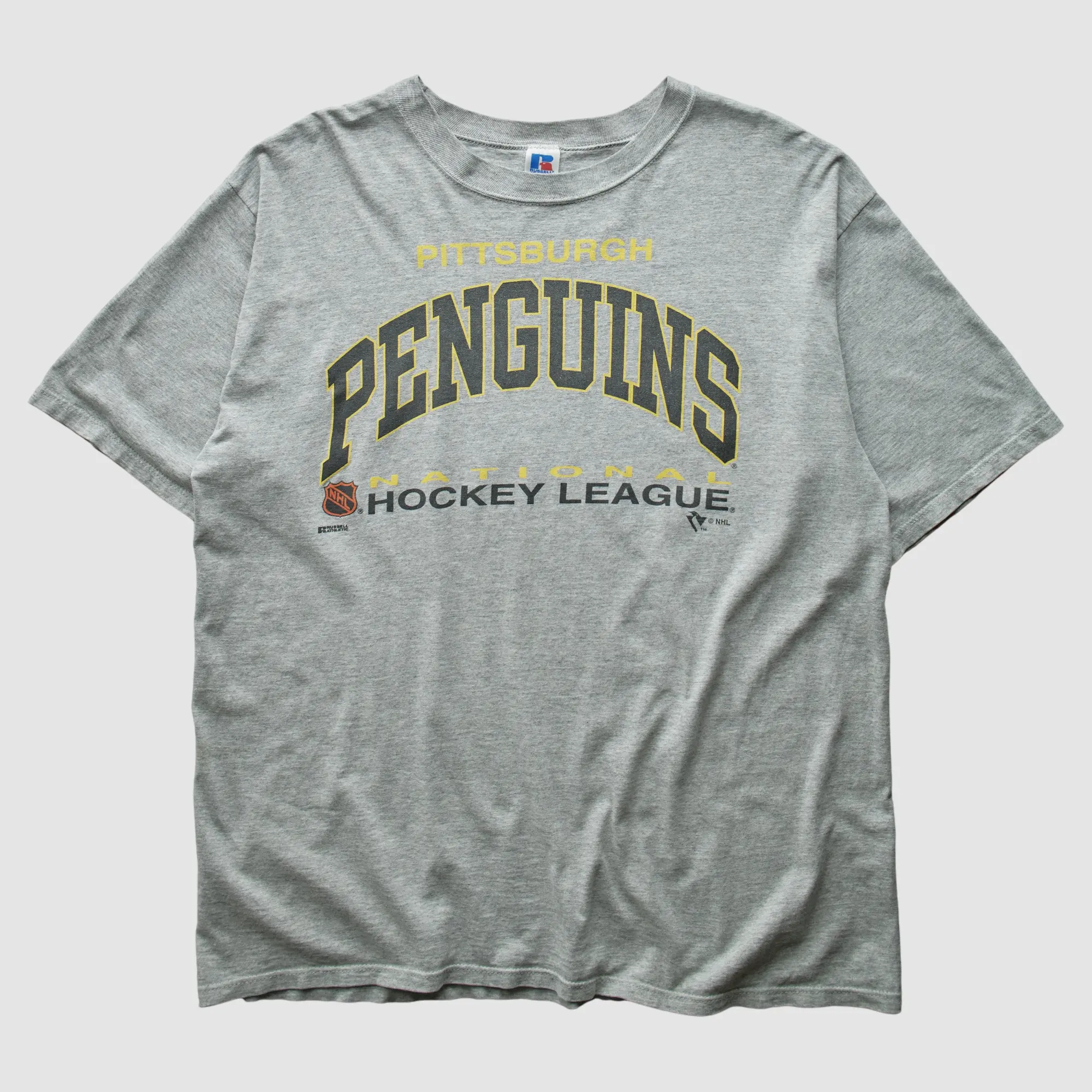 Pittsburgh Penguins Russell 90s T-Shirt - Gray - XL