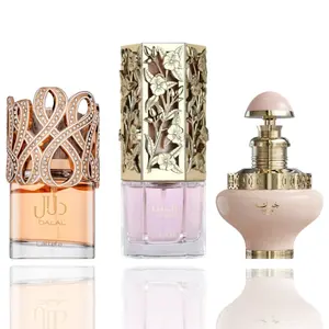 Lattafa Women's 3-Piece EDP Perfume Sampler Bundle - Dalal, Raneen, Juman Precious Fragrances, Feminine, Casual, Fruity, Fragranced Bundle, Floral Fruity, Amber Vanilla Notes, Versatile Gift, Feminine Women's Fragrance, Casual Women's Fragrance