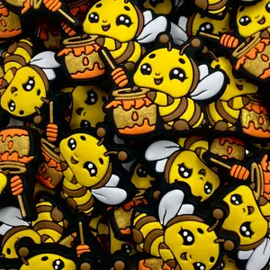 Sweet As Honey Silicone Focal Beads | Bumblebee Craft Project Supplies Beaded DIY