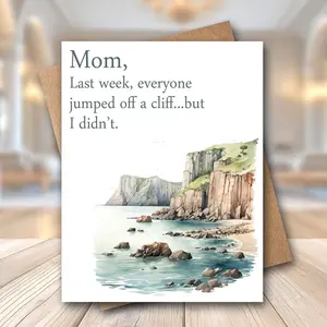 Funny Mother's Day Greeting Card with Envelope | Mother's Day Card | Happy Mother's Day Card | Funny Card For Mom | Mothers Day Card | Funny Mother's Day Gift