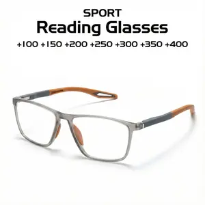 TR90 Sports Reading Glasses Anti Blue Light Unbreakable Flexible Frame Men Readers Lightweight Gaming Eyewear +1.0 to +4.0