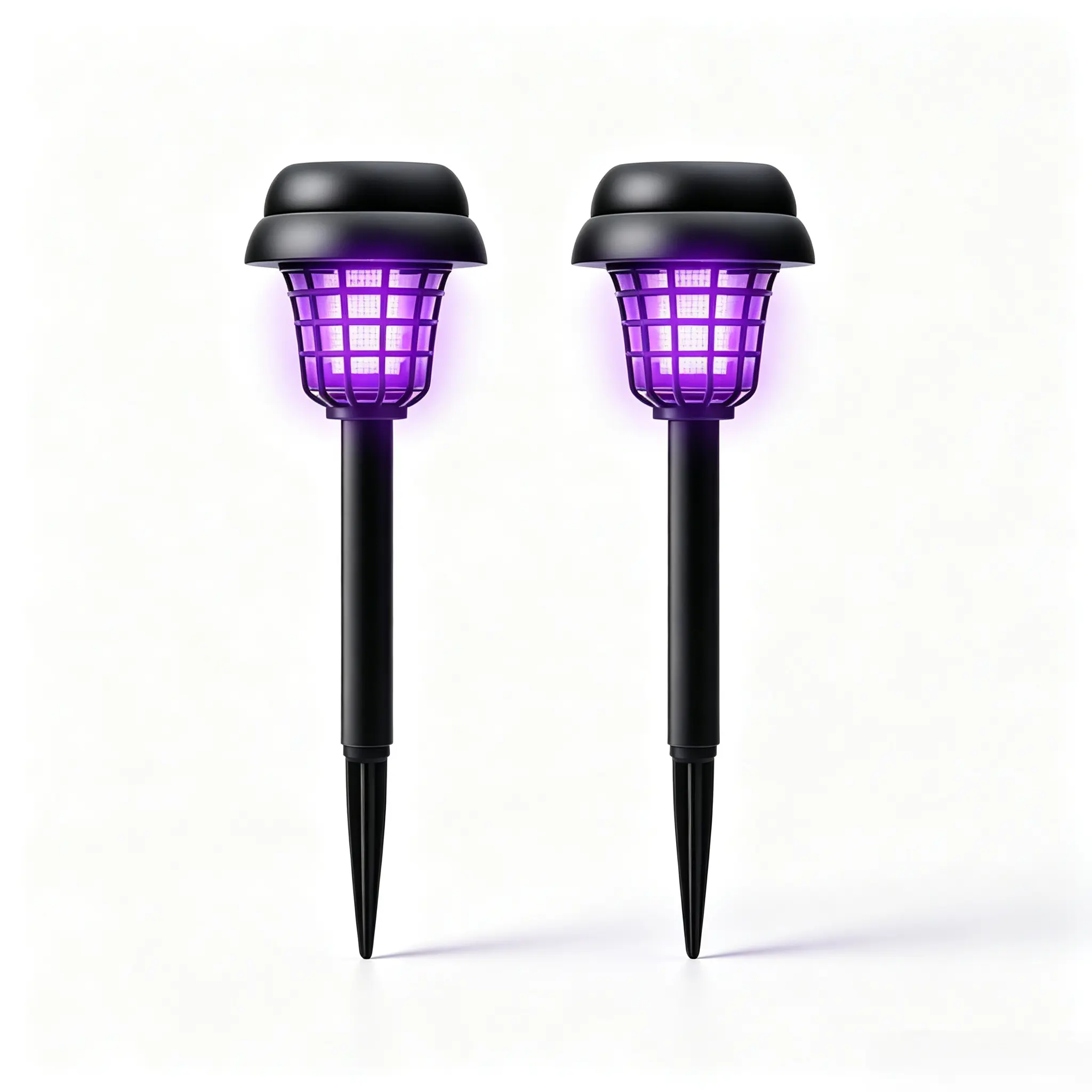 Solar Bug Zapper Outdoor - Waterproof UV Light Mosquito Killer Lamp with Ground Stake, Cordless Solar-Powered Fly Insect Trap, Chemical-Free Repellent for Patio, Camping (Sports & Outdoor Lights)