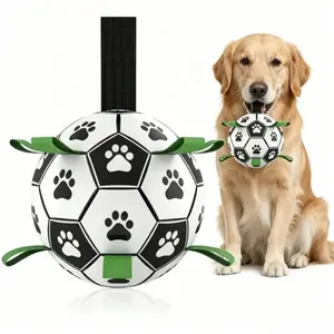 Tough Chew Dog Soccer Ball | Interactive Herding & Training Ball | Fun for Outdoor & Water Play | Perfect Gift for Dogs