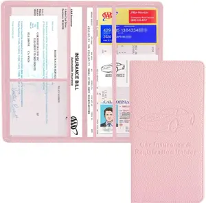 Car Registration and Insurance Card Holder, Car Document Holder for Cards, Driver License & other Essential Documents