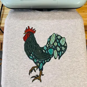 Turquoise rooster Tshirt