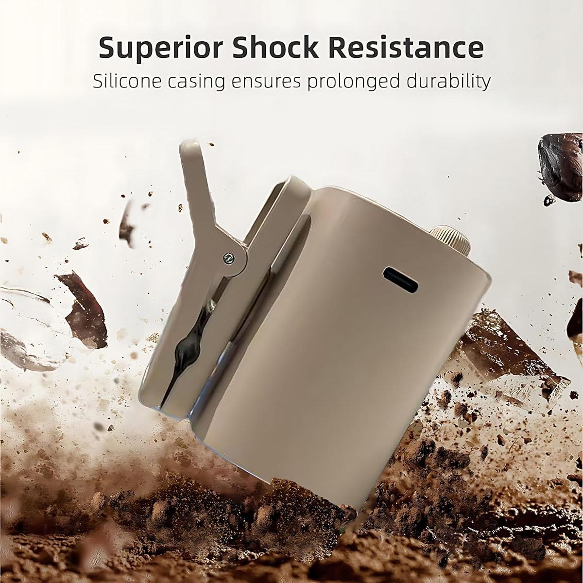 Car Clip On Fan No Cooling Function with LED Display 360° Rotation 100 Speeds Adjustable USB Rechargeable Personal 1800mAh Battery Stepless Speed Adjustment Charging