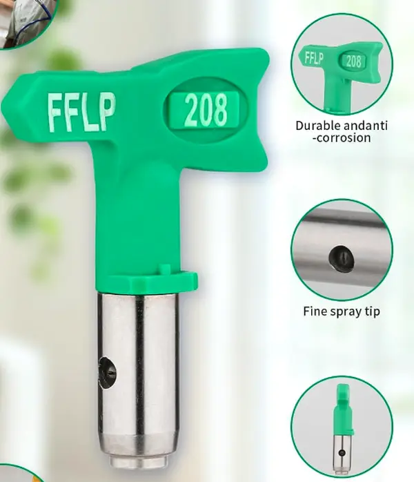 Fflp 208 Spray Tip Watering Attachment, Graco's RAC X Guard Watering Tool with Industry's Best Finish, Less Overspray, Easiest Pattern Overlap, Lower Pressure