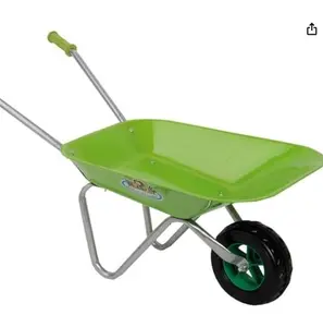 Wheelbarrow Lawn Yard Cart，Single Tire, for Leaves, Mulch, Garden Supplies, Lightweight, Heavy Duty