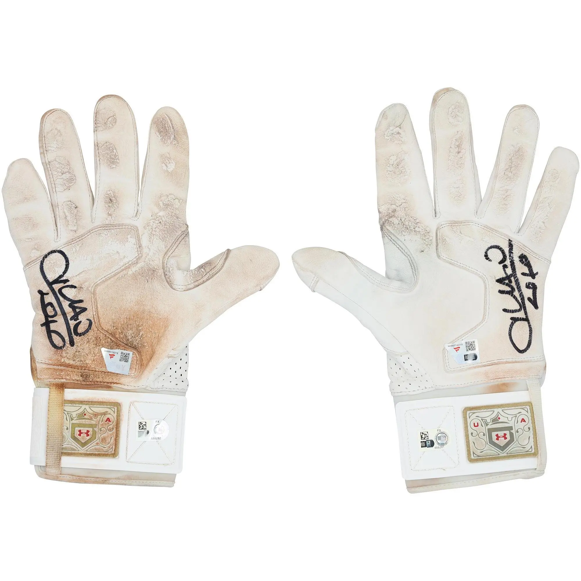 Juan Soto New York Mets Autographed Game-Used White Under Armour Batting Gloves from the 2025 MLB Season - HH98516018-19 - Fanatics Authentic Certified - MLB Memorabilia