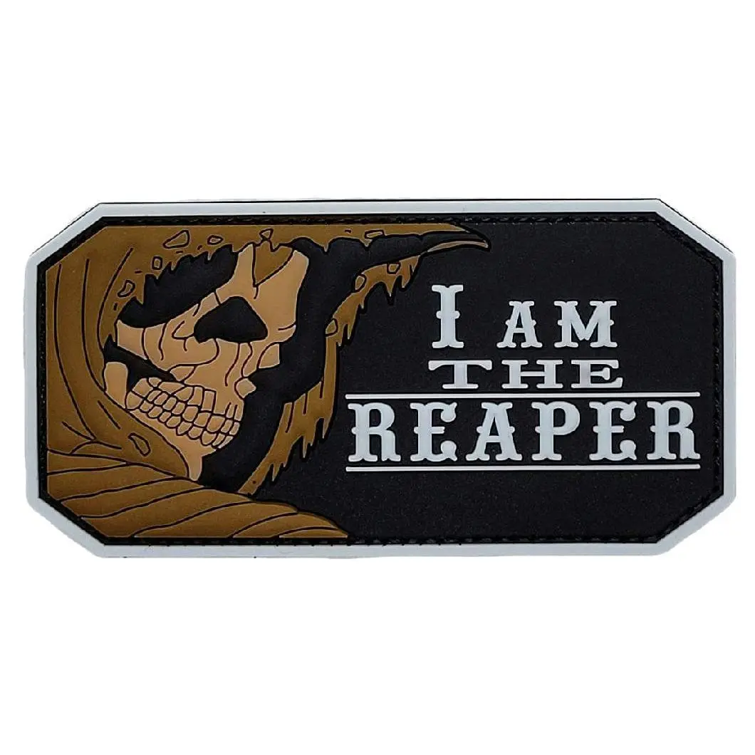 Miltacusa I Am The Reaper Morale Patch [3.5 X 1.75 - PVC Rubber-Hook Fastener -R10]