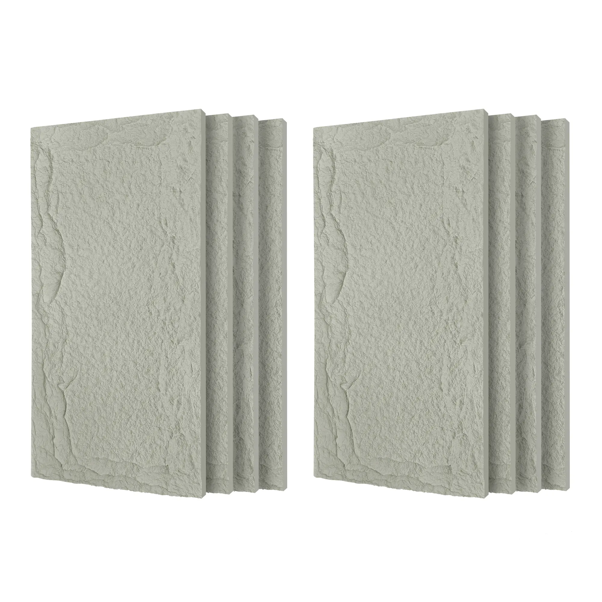 3D Faux Stone Wall Panels 8 PCS PU Wainscoting for Interior Wall Decor Flame Resistant Lightweight Waterproof for TV Wall Office Living Room Mushroom Stone Clear Grey 47.24x23.62 Inches, Home Furniture and Household Product Search Terms